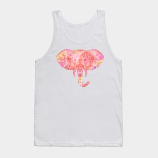 Floral Mandala Elephant Tank Top